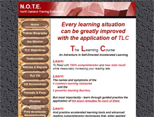 Tablet Screenshot of note-tlc.com